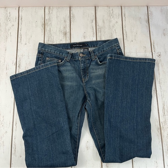 Calvin Klein Women's Flare Jeans Size 6 Boot Cut Wide Leg - Picture 7 of 12